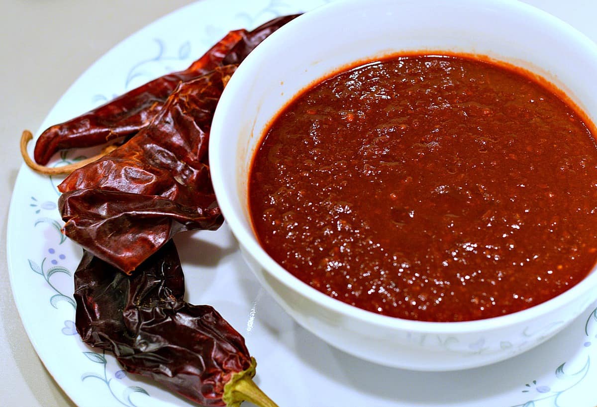 Easy New Mexican Red Chile Sauce - Brand New Vegan